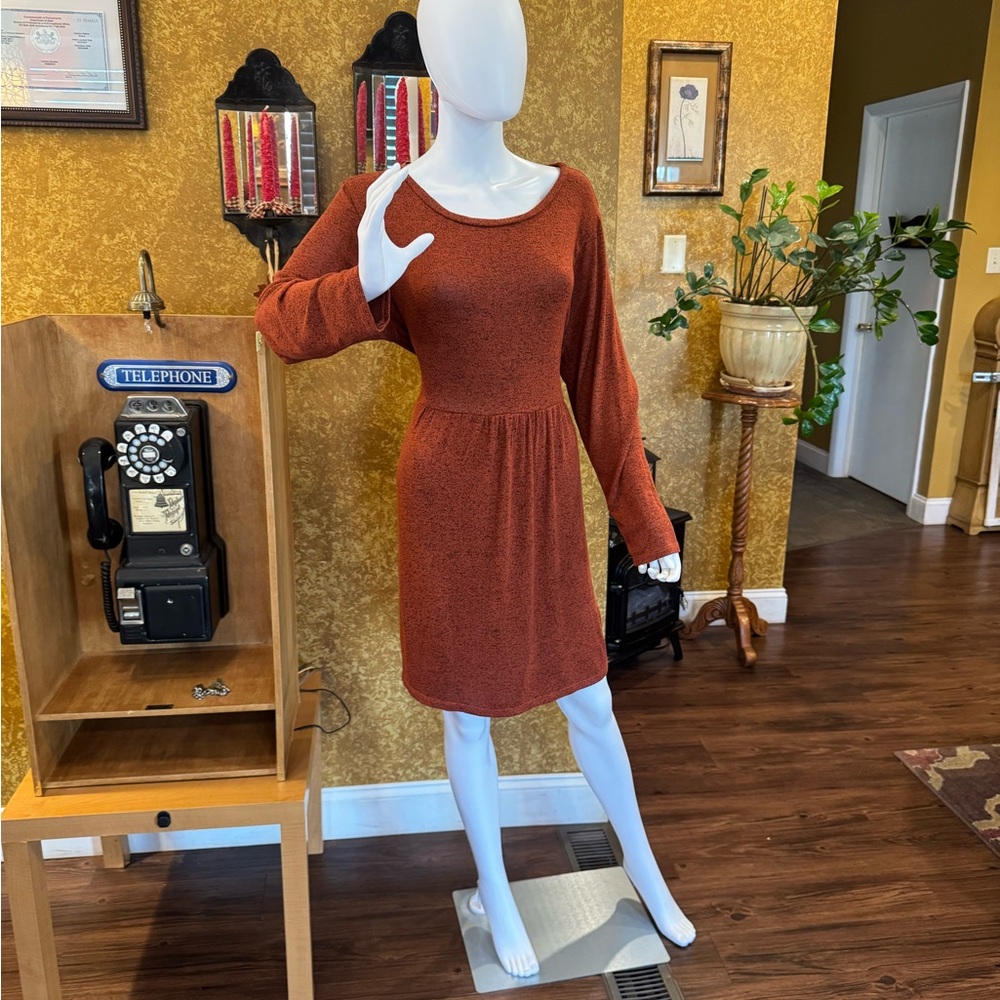 Elegant Rust Dress